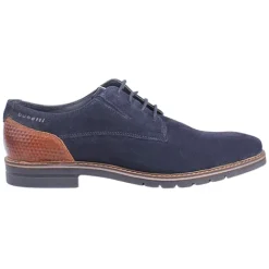 Bugatti Shoes<Men's Casual Shoes - 311-A9E08 - Navy Suede