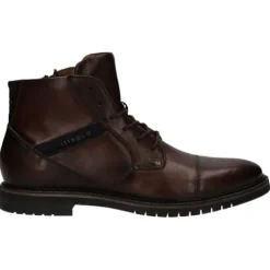 Bugatti Boots<Men's Laced Ankle Boots - 331-8373A - Brown