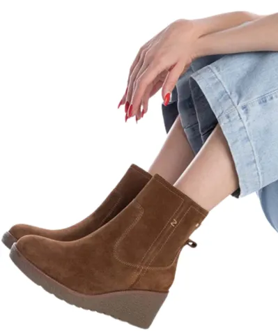 Carmela Boots<Wedge Ankle Boots - 161920 - Tan