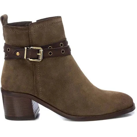 Carmela Boots<Block Heeled Ankle Boots - 161734 - Taupe