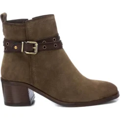 Carmela Boots<Block Heeled Ankle Boots - 161734 - Taupe