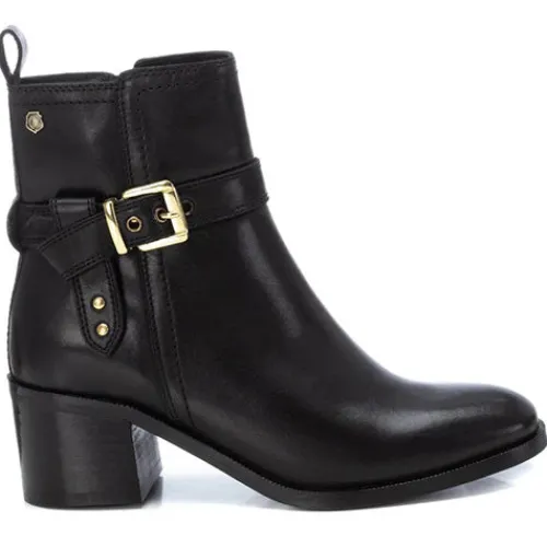 Carmela Boots<Block Heeled Ankle Boots - 161735 - Black