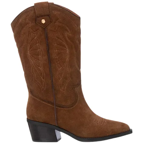 Carmela Boots<Ladies Knee Boots - 161882 - Tan Suede