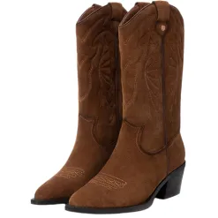 Carmela Boots<Ladies Knee Boots - 161882 - Tan Suede