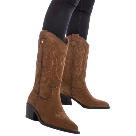 Carmela Boots<Ladies Knee Boots - 161882 - Tan Suede