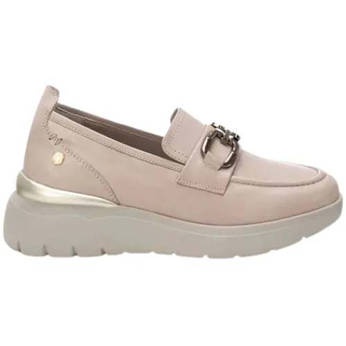 Carmela Shoes<Ladies Wedge Loafers - 161837 - Nude