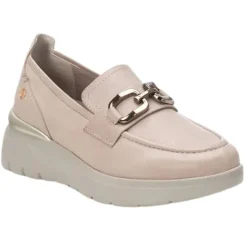 Carmela Shoes<Ladies Wedge Loafers - 161837 - Nude