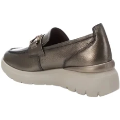 Carmela Shoes<Ladies Wedge Loafers - 161837 - Pewter