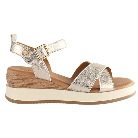 Carmela Sandals<Ladies Wedge Sandals - 161611 - Gold
