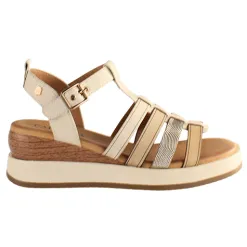 Carmela Sandals<Ladies Wedge Sandals - 161607 - Beige