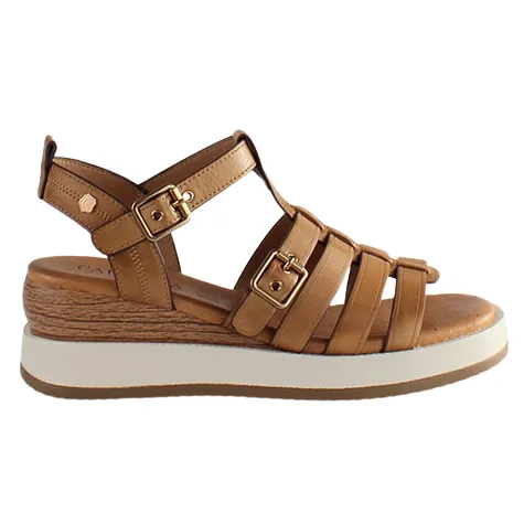 Carmela Sandals<Ladies Wedge Sandals - 161390 - Camel