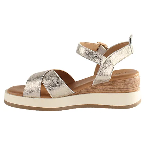 Carmela Sandals<Ladies Wedge Sandals - 161611 - Gold