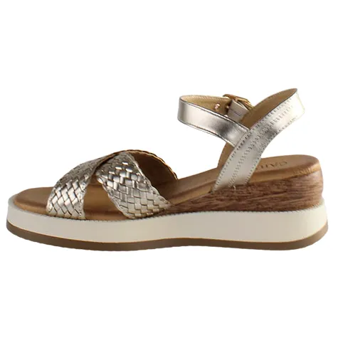 Carmela Sandals<Ladies Wedge Sandals - 161391 - Gold