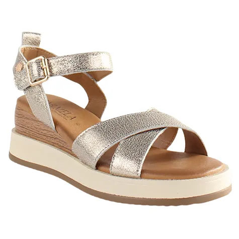 Carmela Sandals<Ladies Wedge Sandals - 161611 - Gold