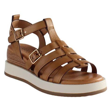 Carmela Sandals<Ladies Wedge Sandals - 161390 - Camel