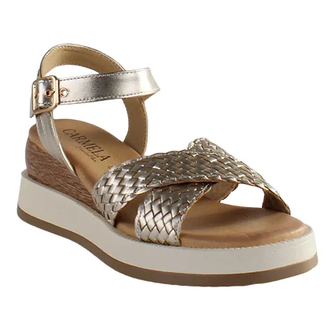 Carmela Sandals<Ladies Wedge Sandals - 161391 - Gold