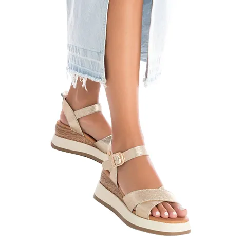 Carmela Sandals<Ladies Wedge Sandals - 161611 - Gold
