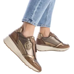 Carmela Trainers<Ladies Wedge Trainers - 161830 - Taupe