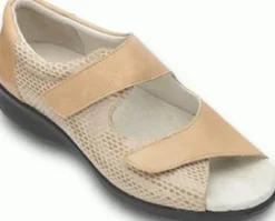 Db Shoes Heels<DBS - Bliss Ladies Extra Wide Fit Shoes - Beige
