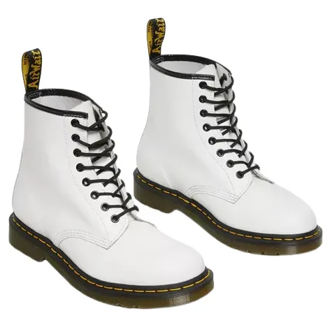 Dr. Martens Boots | Boots<Dr Martens - 1460 8 Eye Boots - White Smooth Leather