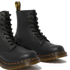 Dr. Martens Ladies Larger Sizes | Boots<8 Eye Boots - 1460 Pascal - Black