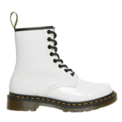 Dr. Martens Boots<Dr Martens 8 Eyelet Boots - 1460 - White Patent