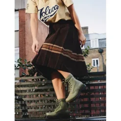 Dr. Martens Boots<8 Eyelet Boots - 1460 Pascal - Olive
