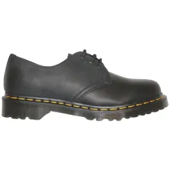 Dr. Martens Shoes | Ladies Larger Sizes<3 Eyelet Shoes - 1461 - Black Waxy