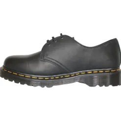 Dr. Martens Shoes | Ladies Larger Sizes<3 Eyelet Shoes - 1461 - Black Waxy