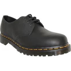 Dr. Martens Shoes | Ladies Larger Sizes<3 Eyelet Shoes - 1461 - Black Waxy