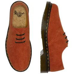 Dr. Martens Shoes<Corduroy Men's Shoes - 1461 - Tan/Orange