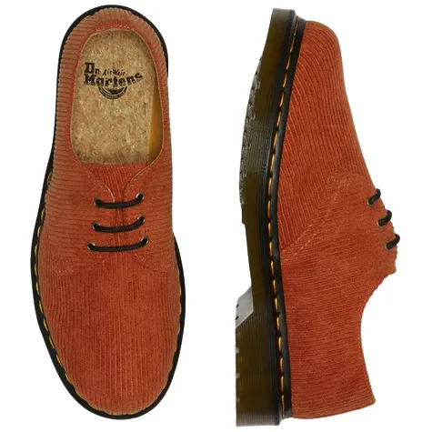 Dr. Martens Shoes<Corduroy Men's Shoes - 1461 - Tan/Orange