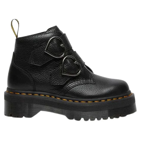 Dr. Martens Boots<Cross Strap Platform Boots - Devonheart - Black