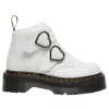 Dr. Martens Boots<Dr Martens Cross Strap Platform Boots - Devonheart - White