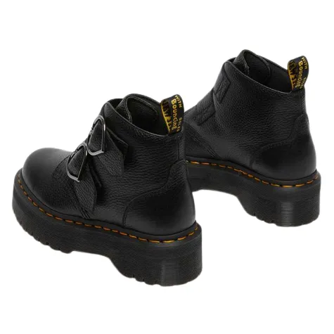 Dr. Martens Boots<Cross Strap Platform Boots - Devonheart - Black