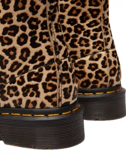 Dr. Martens Boots<Ladies 8 Eyelet Boots - Pascal 1460 - Tan/Leopard