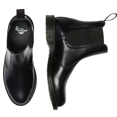 Dr. Martens Boots<Ladies Leather Chelsea Boots - Flora - Black