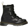 Dr. Martens Boots<Ladies Fur Lined Boots - 1460 - Black