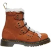 Dr. Martens Boots<Ladies Fur Lined Boots - 1460 - Tan