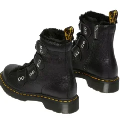Dr. Martens Boots<Ladies Fur Lined Boots - 1460 - Black