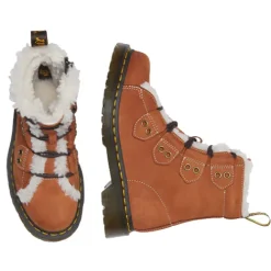 Dr. Martens Boots<Ladies Fur Lined Boots - 1460 - Tan