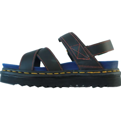 Dr. Martens Sandals<Dr Martens Multi Buckle Platform Sandals - Voss - Black