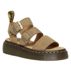 Dr. Martens Sandals<Quad Sandals - Gryphon - Tan Nubuck