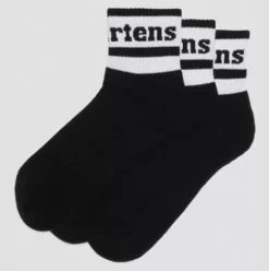Dr. Martens Socks<Socks - 3 Pack Short Athletic - Black