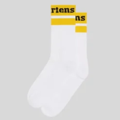 Dr. Martens Socks<Socks - Athletic Logo-White/Yellow