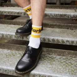 Dr. Martens Socks<Socks - Athletic Logo-White/Yellow