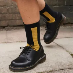 Dr. Martens Socks<Socks - Double Doc - Black/Yellow