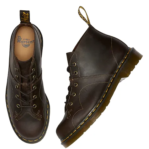 Dr. Martens Boots | Boots<Dr Martens Unisex Boots - Church Vintage - Dark Brown