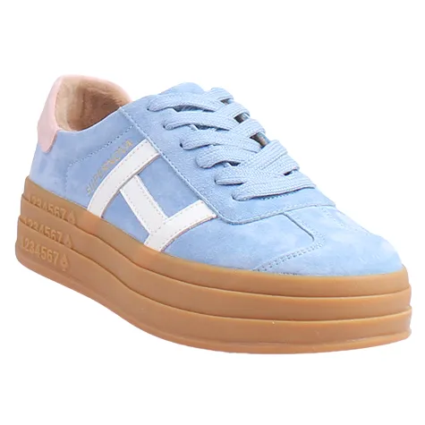 Drilleys Trainers<Ladies Platform Trainers - Sixty Eight - Blue