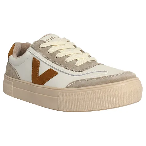 Drilleys Trainers<Ladies Trainers - Eighty - Oatmeal Rust